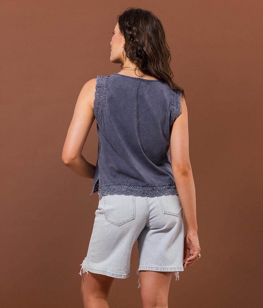 Embroidered Tank Top