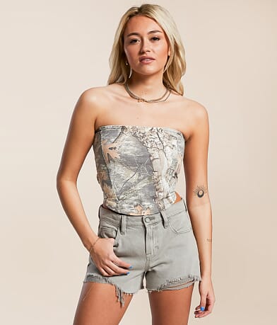 Gilded Intent Camo Tube Top FULL_RIGHT_SIDE