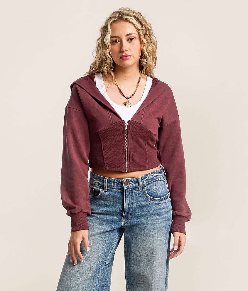 Corset Cropped Hoodie - thumbnail 2