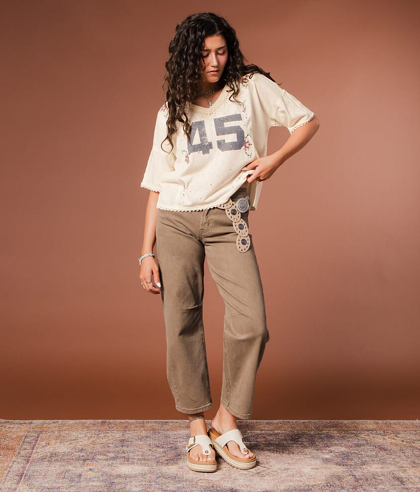 Floral Embroidered 45 T-Shirt