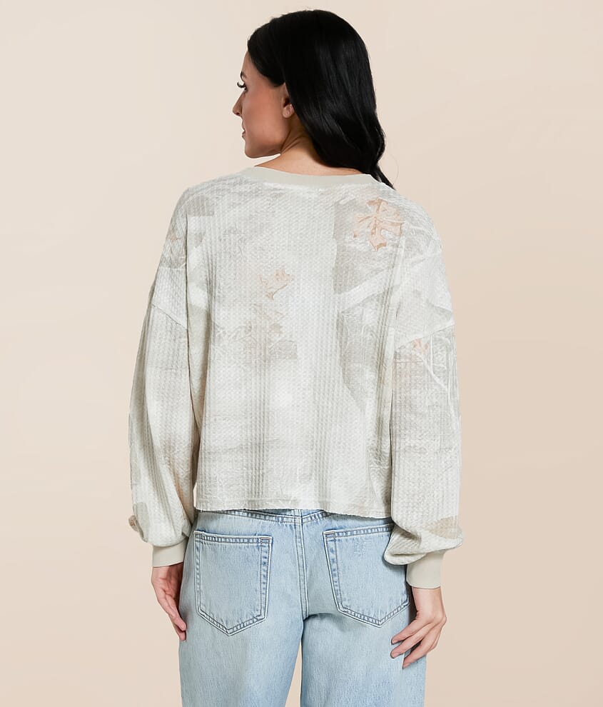 Camo Waffle Cropped Thermal - thumbnail 2