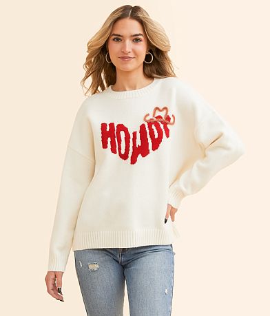 Pretty Garbage Howdy Sweater full right side view