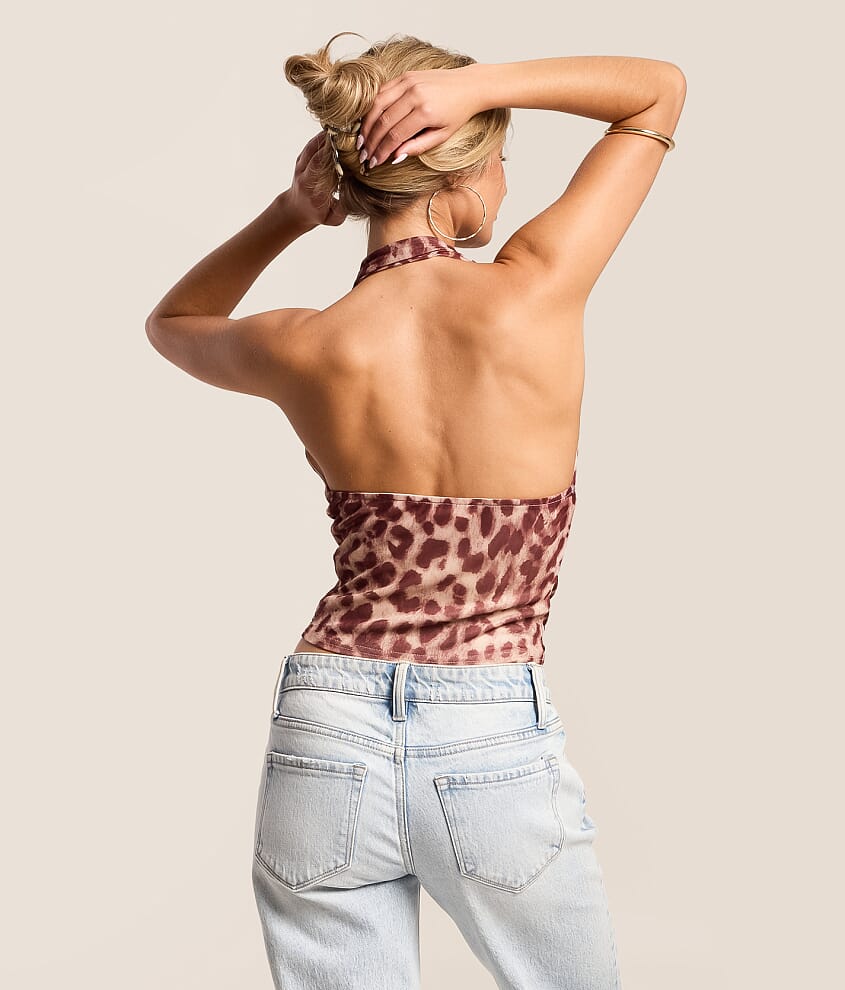 Mesh Halter Tank Top - thumbnail 2