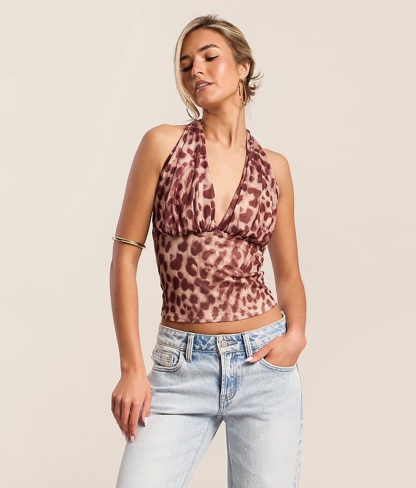 Mesh Halter Tank Top