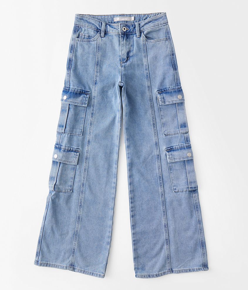 Girls - Tractr High Rise Cargo Stretch Jean