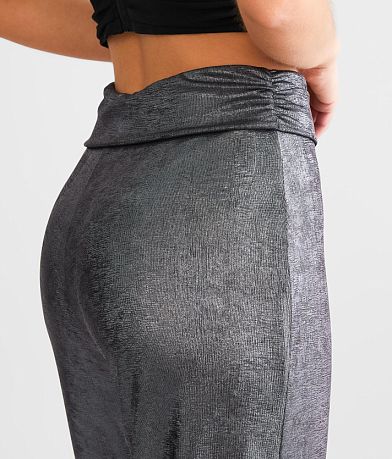 Privy Iridescent Wide Leg Split Pant back pocket view