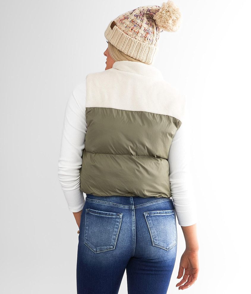 Cropped Puffer Vest