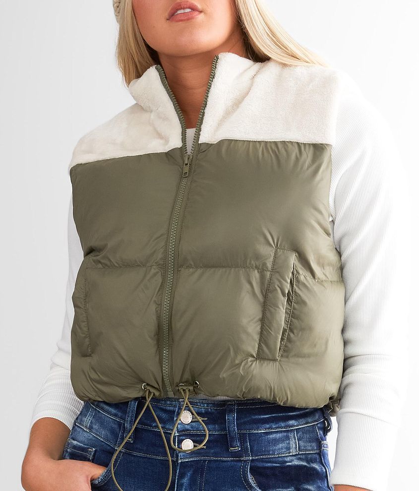 Cropped Puffer Vest