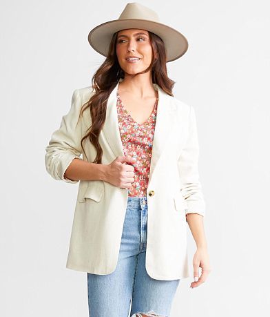 Beivy Linen Blazer front view