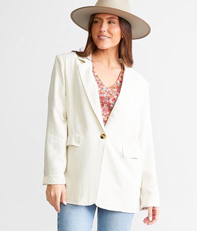 Beivy Linen Blazer FULL_LEFT_SIDE