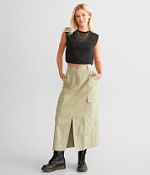 Privy Cargo Maxi Skirt - Women's Skirts in Sage | Buckle