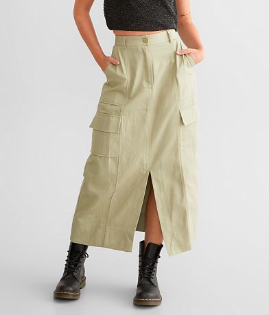 Privy Cargo Maxi Skirt FULL_LEFT_SIDE
