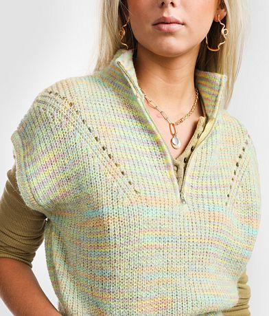 Gilded Intent Quarter Zip Sweater Vest MISC_DETAIL_1