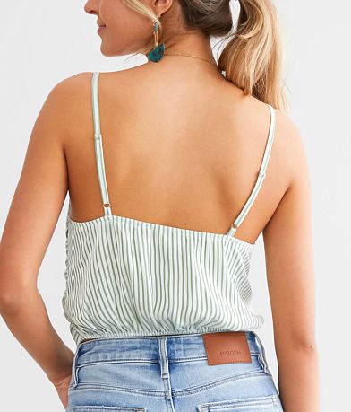 Willow &amp; Root Twist Front Cropped Tank Top back view