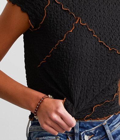 Gilded Intent Fitted Crinkle Top MISC_DETAIL_2