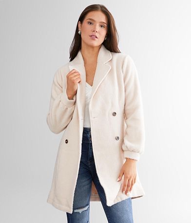Privy Eyelash Knit Dress Coat front view
