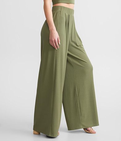 Privy Ribbed Wide Leg Pant FULL_LEFT_SIDE