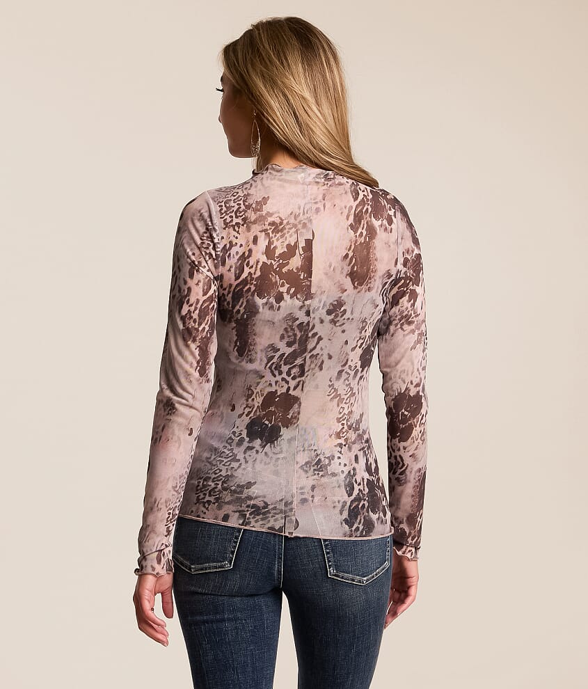 Patterned Mesh Top - thumbnail 3
