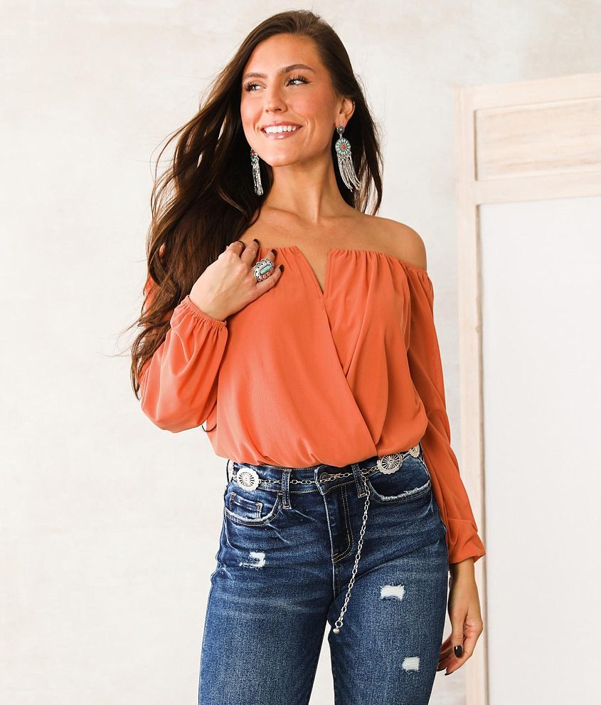 Willow & Root Off The Shoulder Mesh Top - Women's Shirts/Blouses