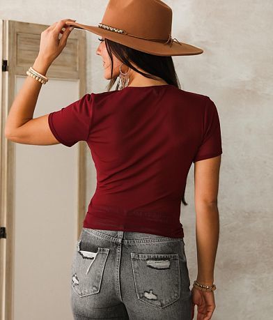 Willow &amp; Root Strappy Keyhole Top back view