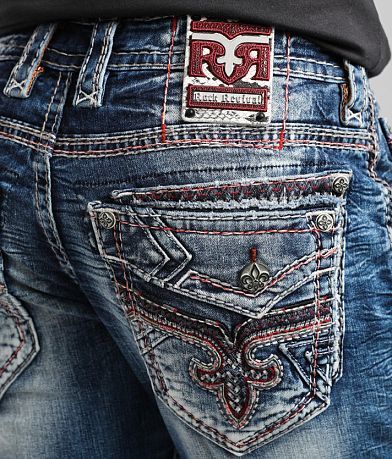 Rock Revival Charlot Relaxed Taper Stretch Jean back pocket view
