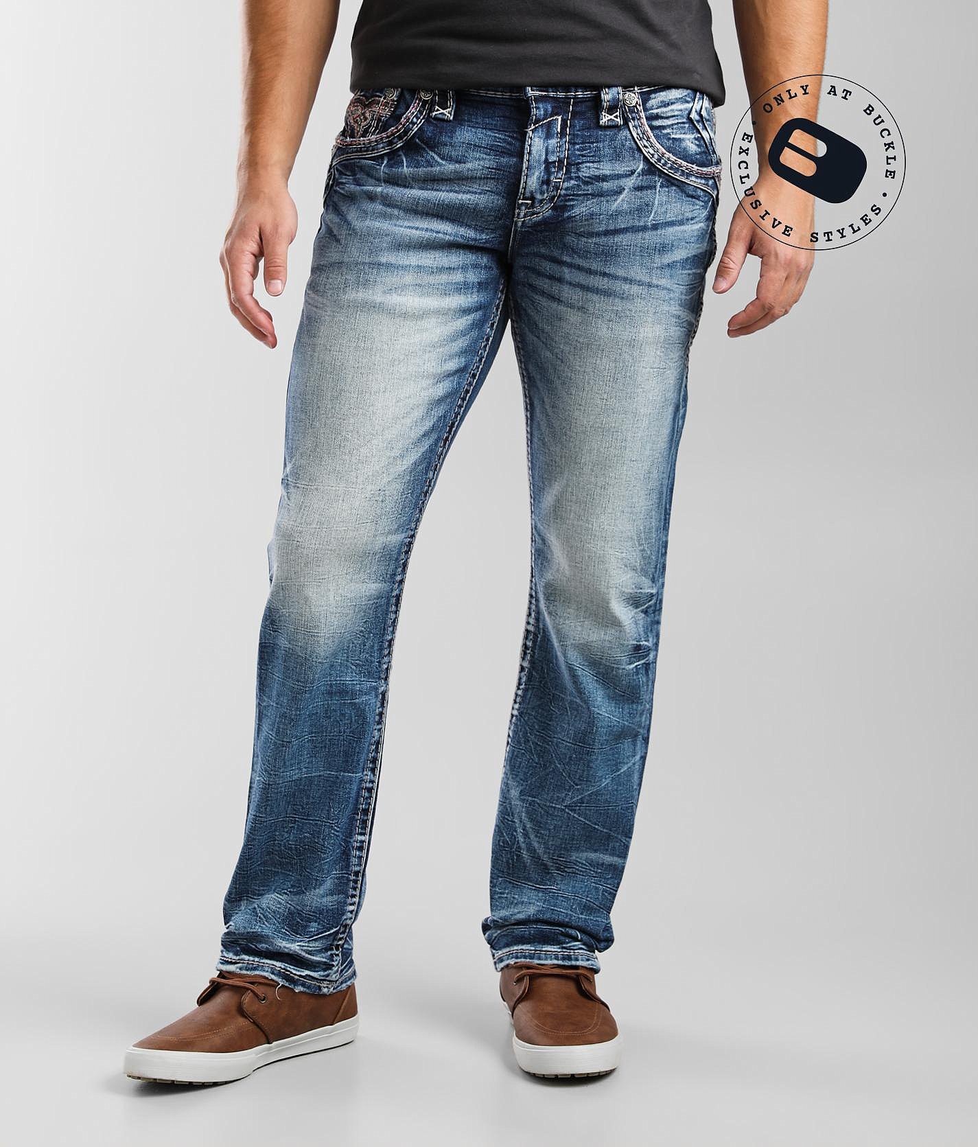 relaxed fit men rock revival jeans