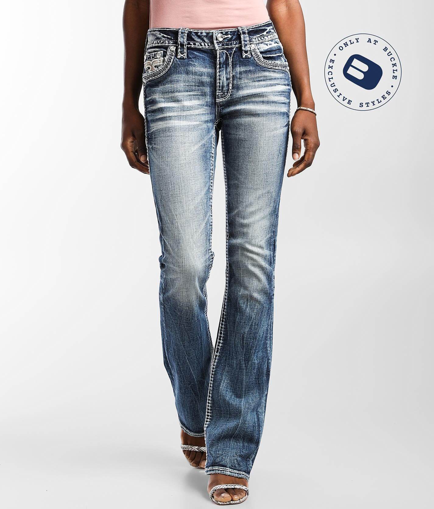Jeans Rock Revival Boot Cut Pour Femme – Taille 29 X 30, Stretch, état Quasi Neuf – Modèle Adorna