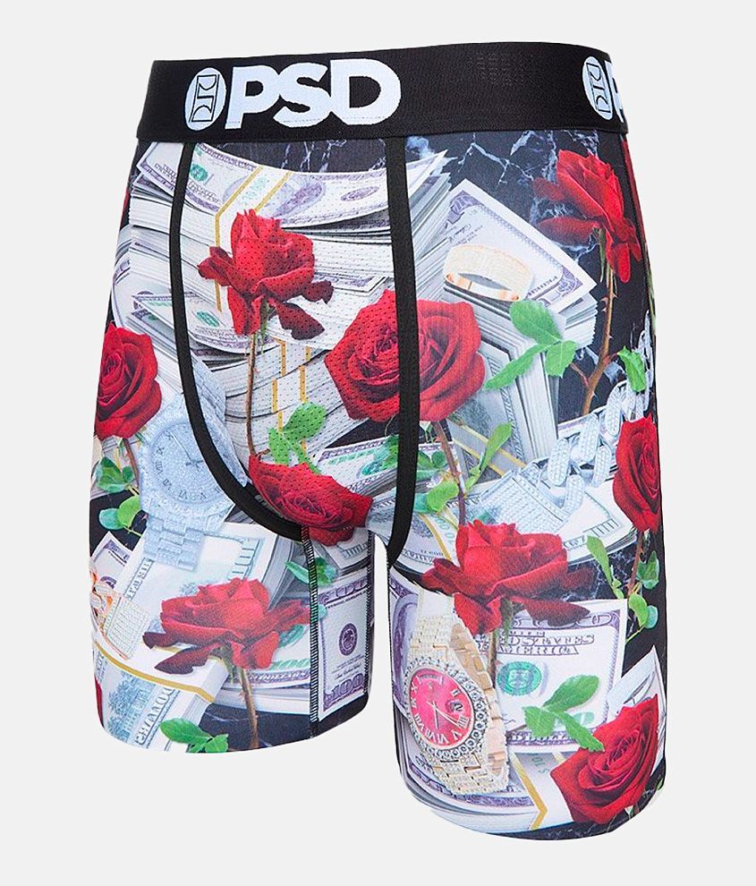 PSD Funds & Roses Stretch Boxer Briefs front view