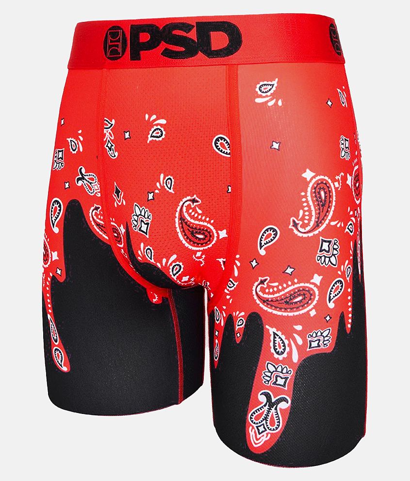 PSD Bandana Melt Stretch Boxer Briefs Men's Boxers in Red Buckle