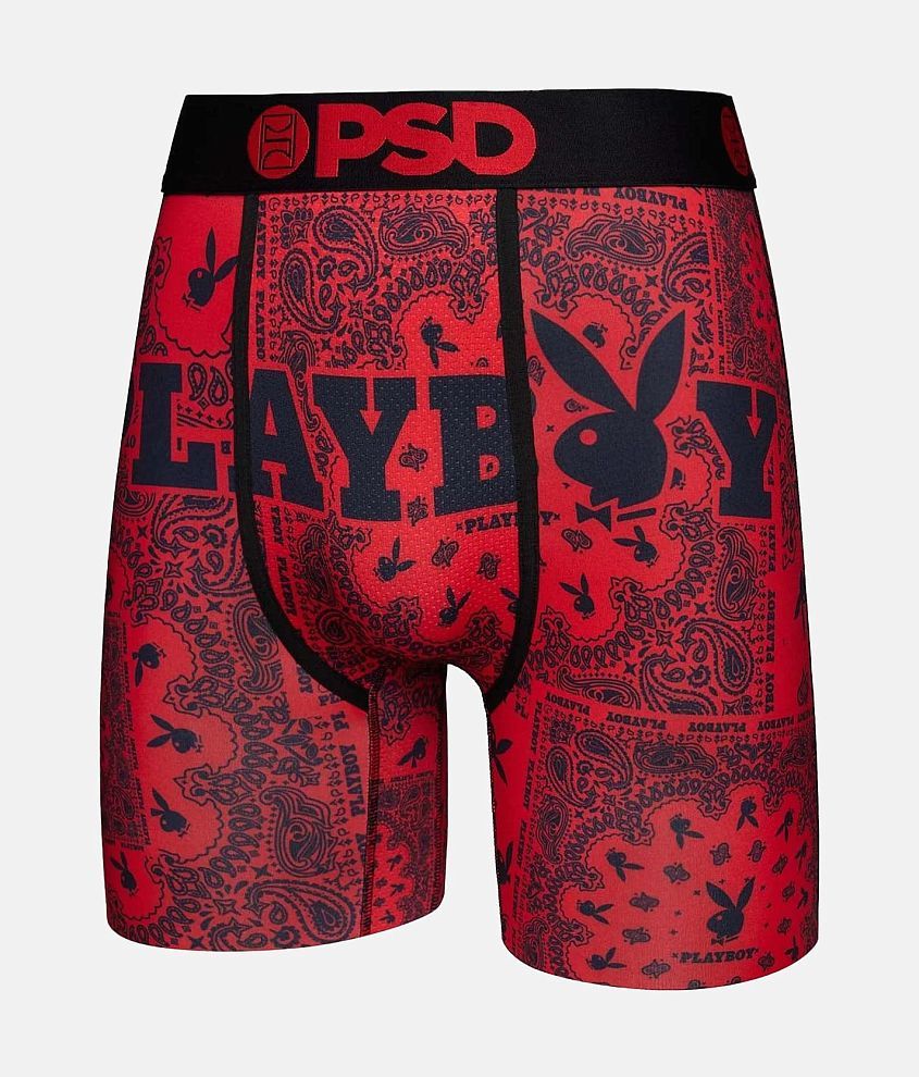 PSD Playboy Stretch Boxer Briefs - Men's Boxers in Red