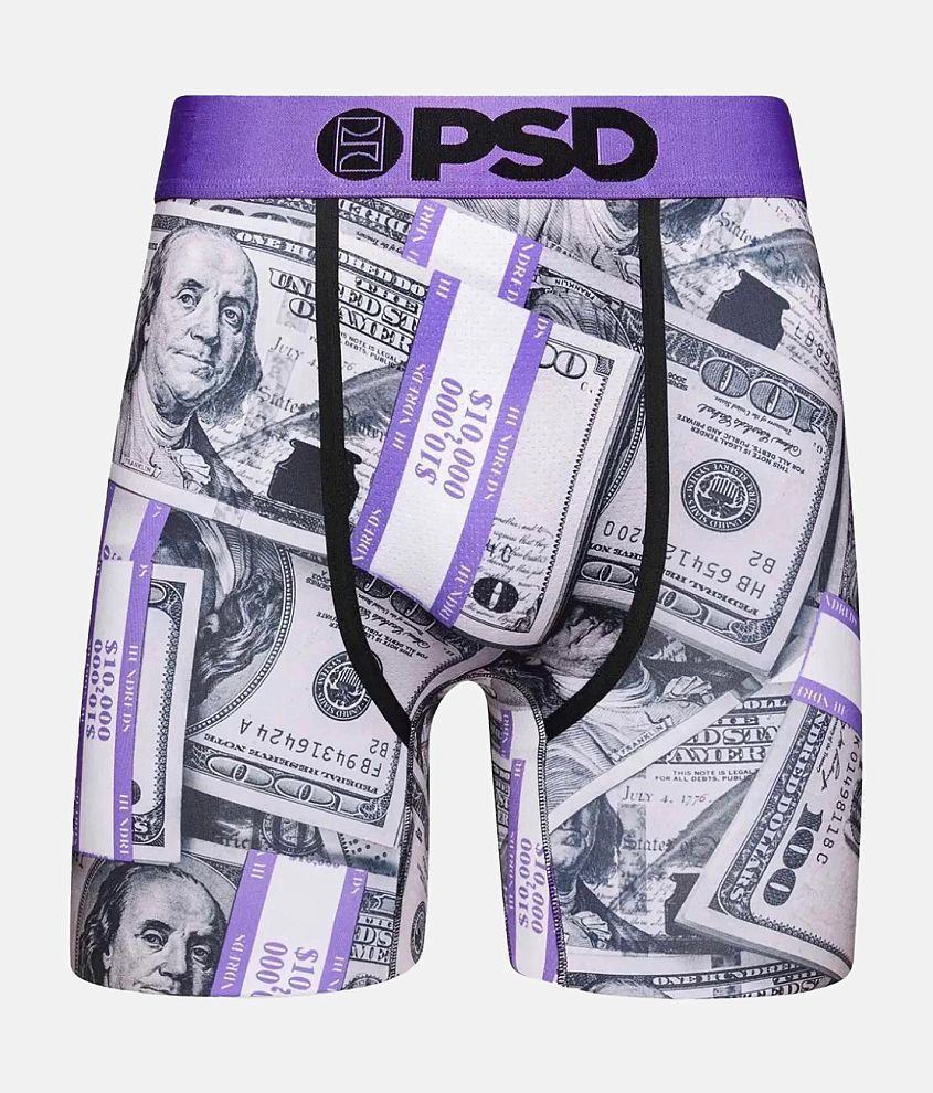 PSD Purple Bands Stretch Boxer Briefs front view