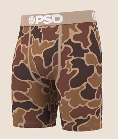PSD Duck Camo Stretch Boxer Briefs front view