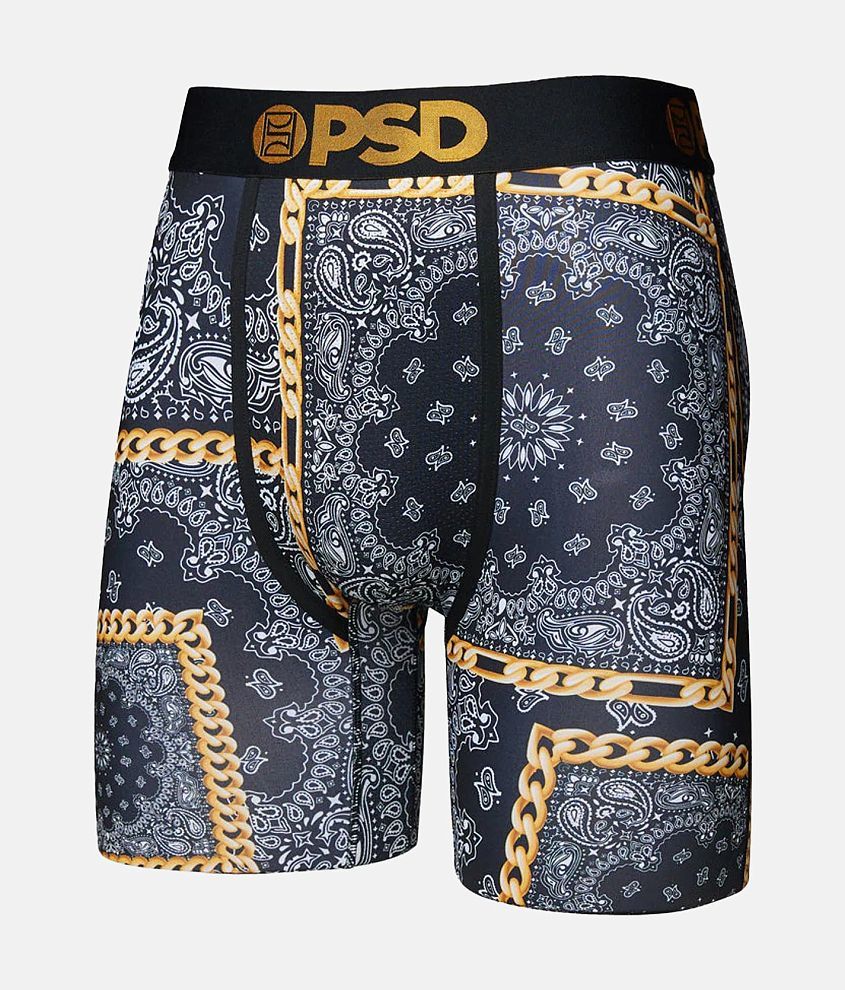 PSD Rich Bandana Stretch Boxer Briefs - Men's Boxers in Black