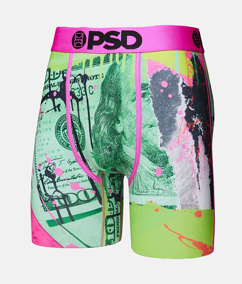 PSD Neon Money Stretch Boxer Briefs front view