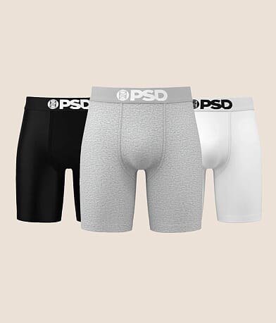 PSD 3 Pack Stretch Boxer Briefs front view
