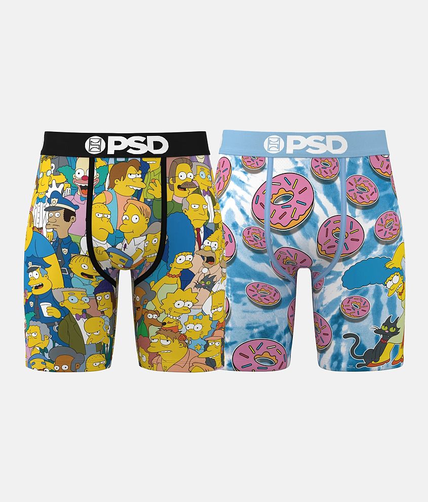 PSD 2 Pack Homer Squad Stretch Boxer Briefs front view