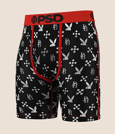 PSD Playboy Monogram Stretch Boxer Briefs front view