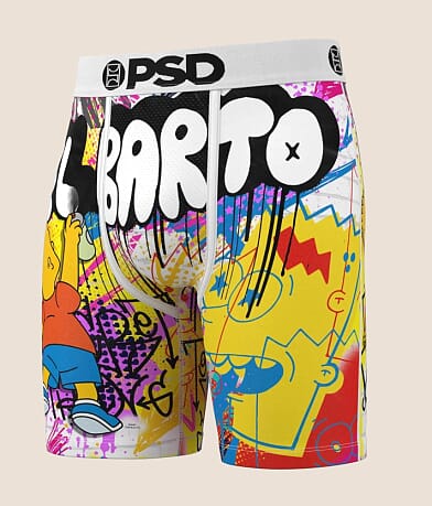 PSD The Simpsons™ Bart Casso Stretch Boxer Briefs front view