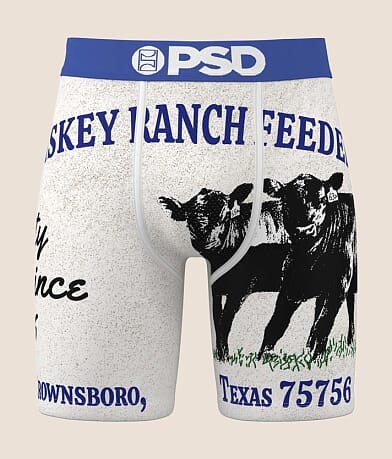 PSD x Whiskey Bent Ranch Stretch Boxer Briefs front view
