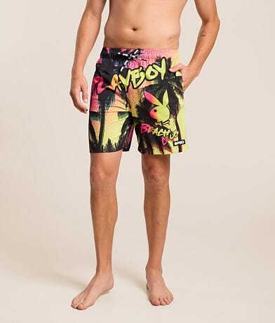 Playboy Beach Club Stretch Swim Trunks thumbnail 2