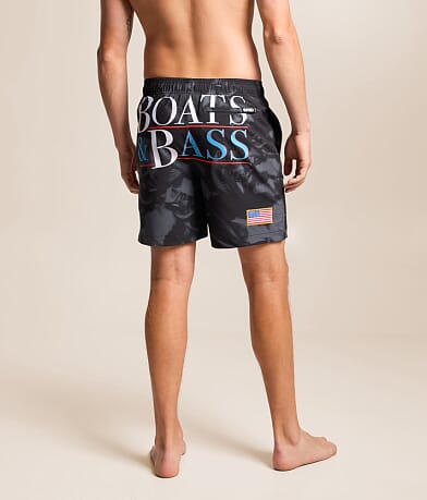 Boats & Bass Stretch Swim Trunks thumbnail 4