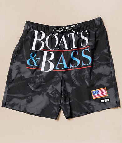 Boats & Bass Stretch Swim Trunks thumbnail 6
