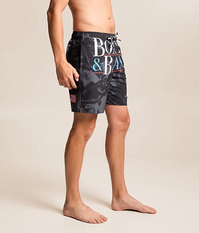 Boats & Bass Stretch Swim Trunks thumbnail 3