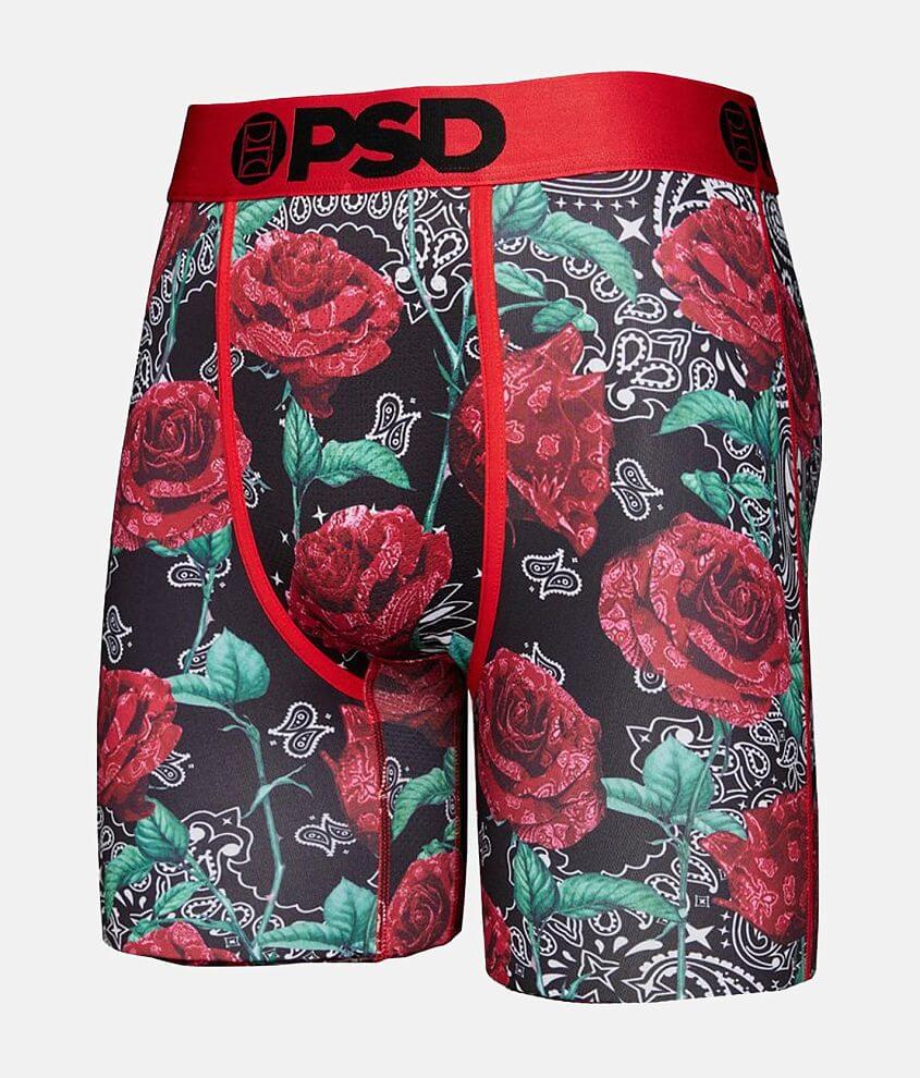 PSD Bandana Roses Stretch Boxer Briefs front view