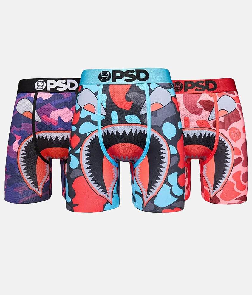 PSD 3 Pack Camo Warface Stretch Boxer Briefs front view