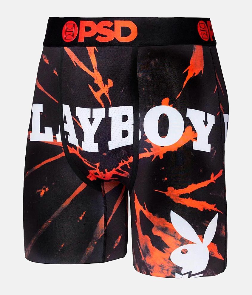 PSD Playboy Spiral Dye Stretch Boxer Briefs front view