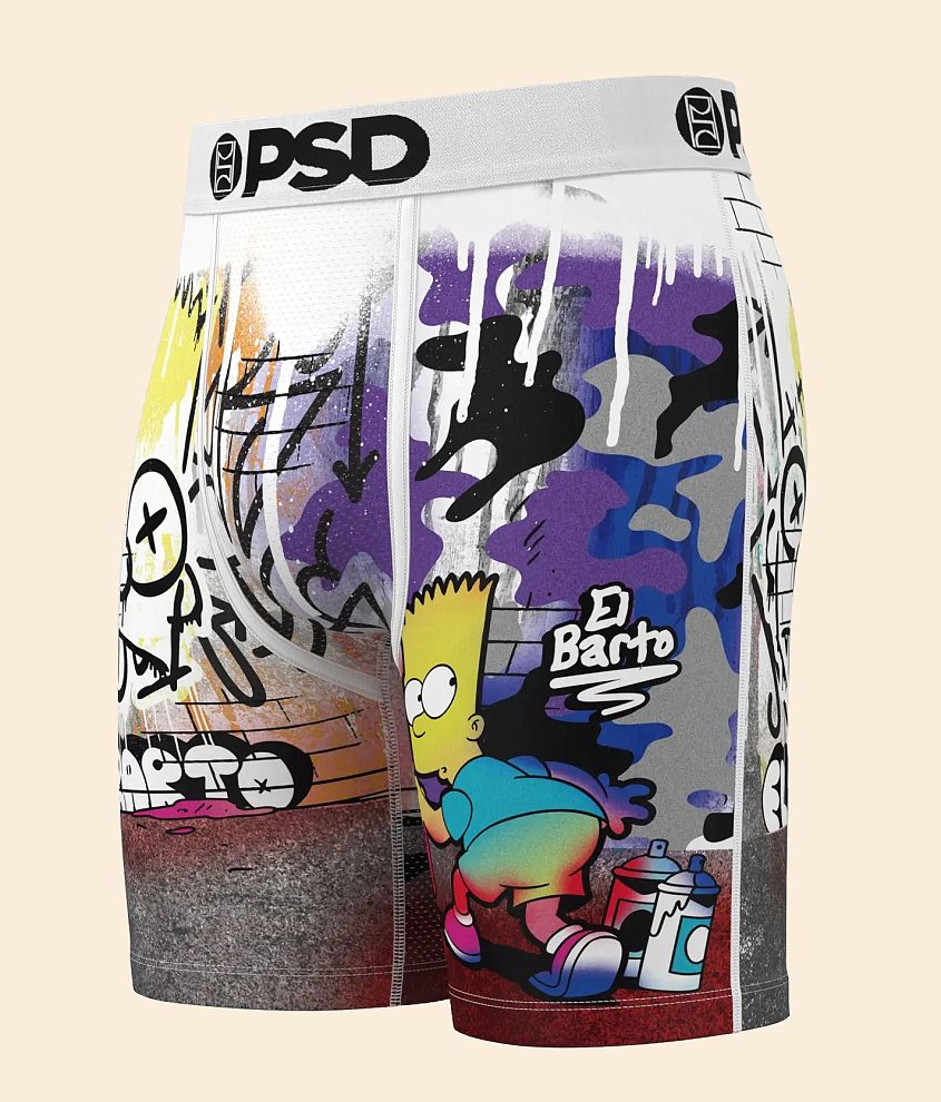 PSD The Simpsons&#8482; Bart Bomb Stretch Boxer Briefs front view