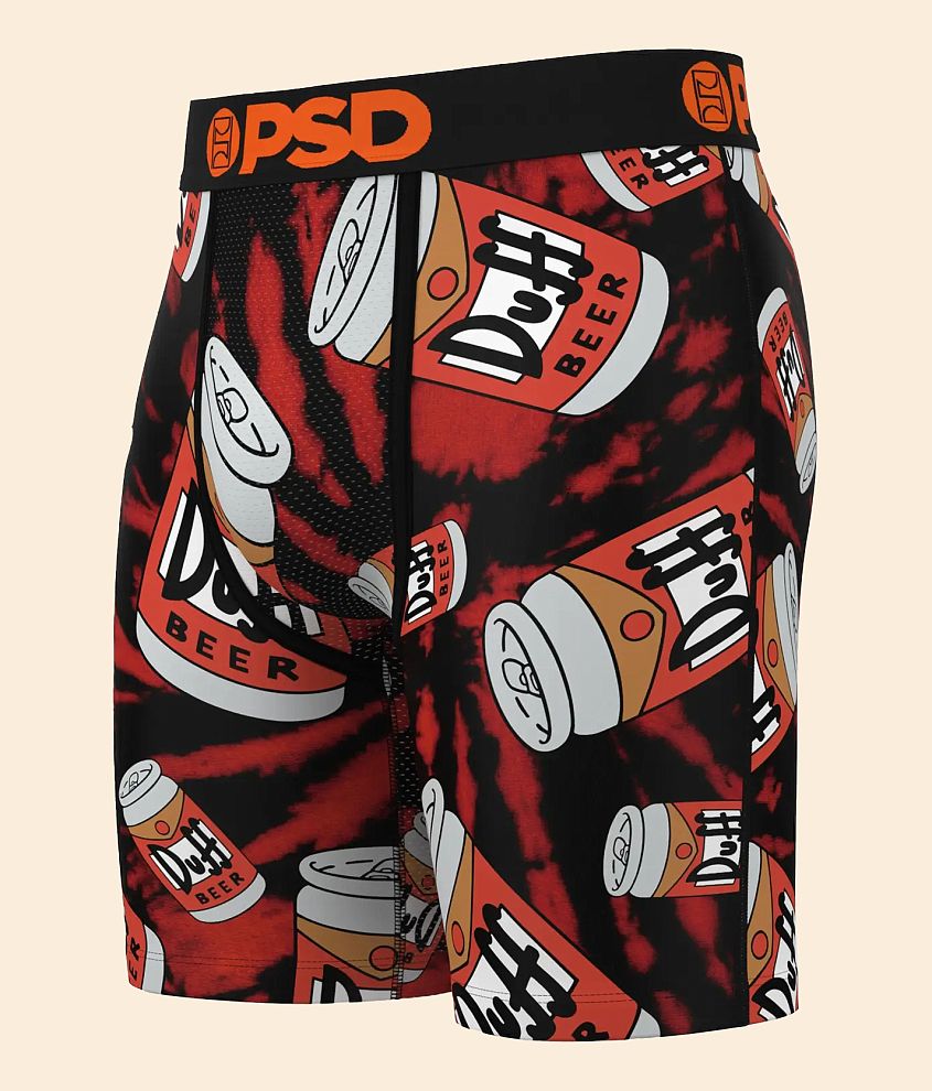 PSD The Simpsons&#8482; Duff Beer Stretch Boxer Briefs front view