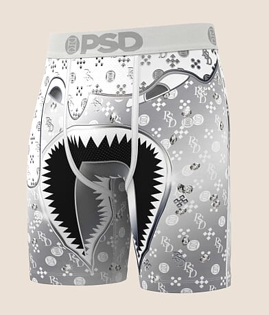 PSD Warface White Diamond Stretch Boxer Briefs front view