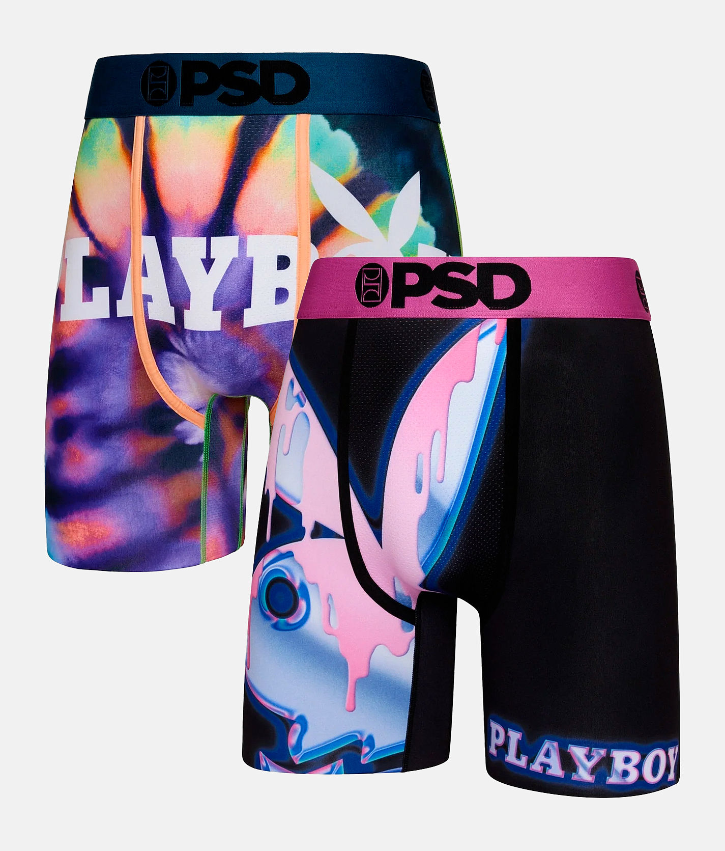 PSD Playboy Prelude 2 Pack Stretch Boxer Briefs - Men's Boxers in